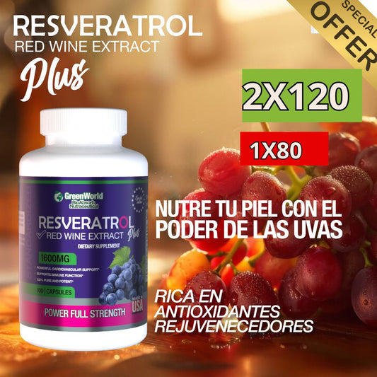 RESVERATROL PRO 2025| ETERNAVITA | 1600 MG.